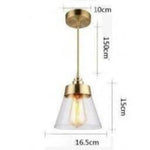 Suspension Led Verre Et Doré Light Loft Luminaire Doré