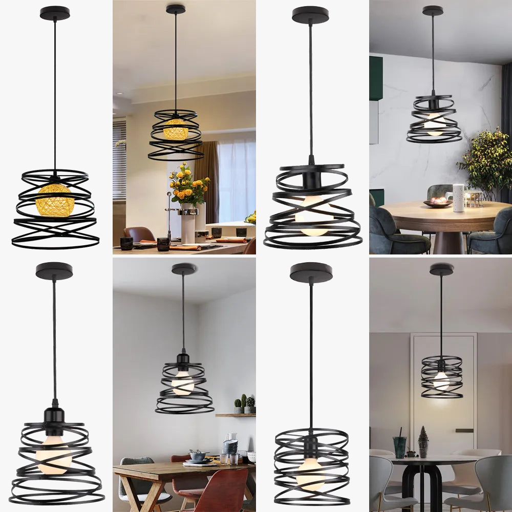 Moderne elegante spiraalvormige hanglamp