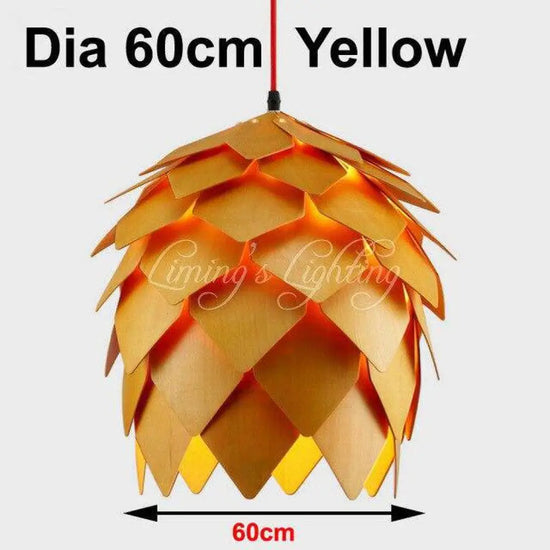 Suspension Pétales De Fleur Colorée 60Cm - Orange Luminaire Chambre
