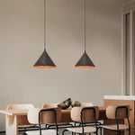 Suspension Rouille Abat-Jour Conique Homas Luminaire Chambre