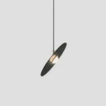 Suspension Terrazzo Satellite Design Disque Noir Luminaire Chambre