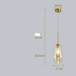 Suspension Verre Cognac Marron Formes Variées A - Luminaire Chambre