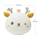 Veilleuse en forme de cerf en silicone, avec capteur tactile