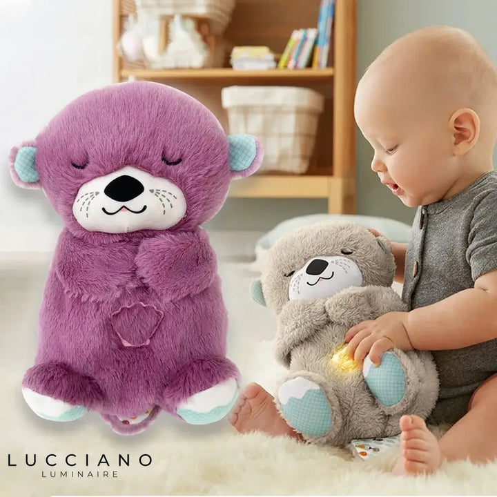 Veilleuse loutre en peluche