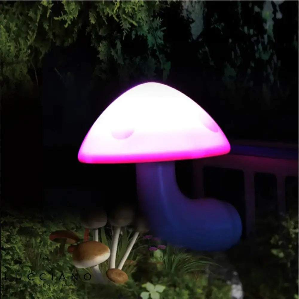 Veilleuse murale en forme de champignon avec capteur automatique