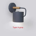 Voici La Version Transformée: Applique Murale Nordique Design Minimaliste Élégant Bois Gris / 1