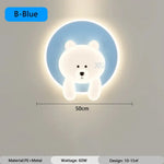 Voici Le Résultat: Applique Murale Ourson Design Enfants Cosy B Bleu / Gradation Rc Chambre