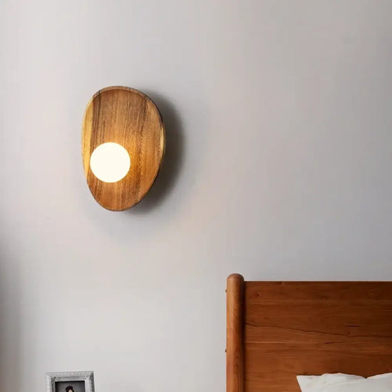 Voici Le Titre Transformé: Applique Murale Bois Vintage Élégante Contemporaine Chambre