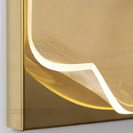 Voici Le Titre Transformé: Applique Murale Design Rectangulaire En Métal Doré Élégant Moderne