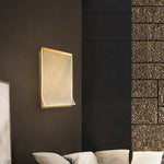 Voici Le Titre Transformé: Applique Murale Design Rectangulaire En Métal Doré Élégant Moderne
