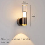 Voici Le Titre Transformé: Applique Murale En Acrylique Transparent Design Épuré Lumière Chaude