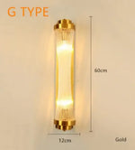 Voici Le Titre Transformé: Applique Murale En Cristal Élégante Design Contemporain Type G Or /