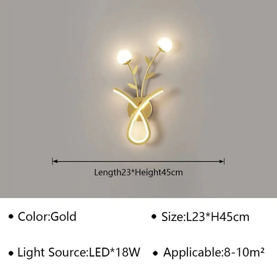 Voici Le Titre Transformé: Applique Murale Led Design Minimaliste Chic Chambre