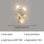Voici Le Titre Transformé: Applique Murale Led Design Minimaliste Chic Or D / Blanc Naturel (Sans