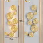 Voici Le Titre Transformé: Applique Murale Led Dorée Lumière Élégante 8 Têtes / Lumière