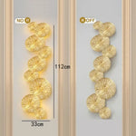 Voici Le Titre Transformé: Applique Murale Led Dorée Lumière Élégante 9 Tête / Lumière