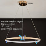 Voici Le Titre Transformé: Applique Murale Led Papillon Élégant Design Moderne C-40Cm / 3
