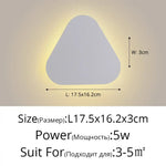 Voici Le Titre Transformé: Applique Murale Led Tactile Design Moderne Élégant Blanc L17X16Cm 5W