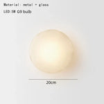 Voici Le Titre Transformé: Applique Murale Nordique Élégante Minimaliste Design Verre A-Blanc /