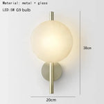 Voici Le Titre Transformé: Applique Murale Nordique Élégante Minimaliste Design Verre B-Blanc /