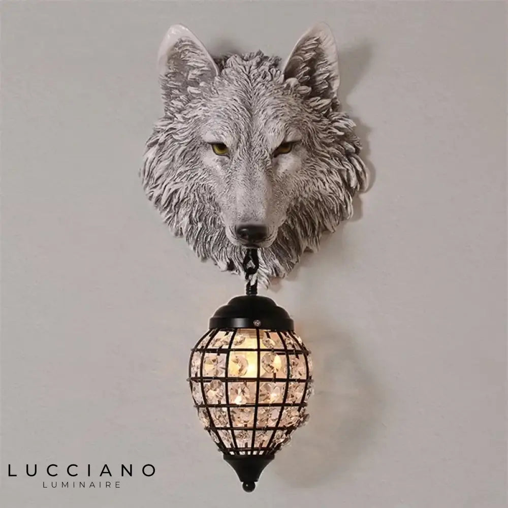 Voici Le Titre Transformé: Applique Murale Vintage Loup Artisanale Déco Chic Chambre