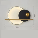 Voici Ma Proposition: Applique Murale Design Scandinave Épurée Lumineuse 65Cm Black Chambre