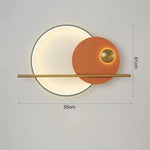 Voici Ma Proposition: Applique Murale Design Scandinave Épurée Lumineuse 95Cm Orange Chambre